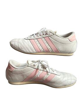 Adidas Originals Taekwondo Lace Sneakers - White & Baby Pink - Women's Size 10